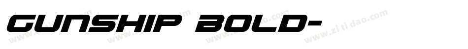 Gunship Bold字体转换